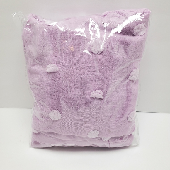 Pom-Pom Sheer Curtain Two Panels - Picture 6 of 7